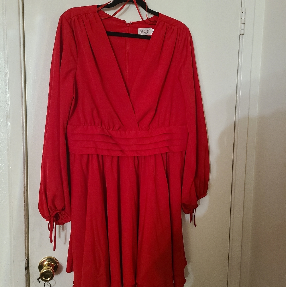 Eliza J Red Dress